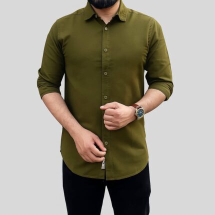Premium Soft Cotton OLIVE Shirt