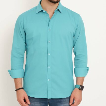 Premium Soft Cotton SKY BLUE Shirt