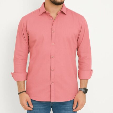 Premium Cotton Pink Shirt